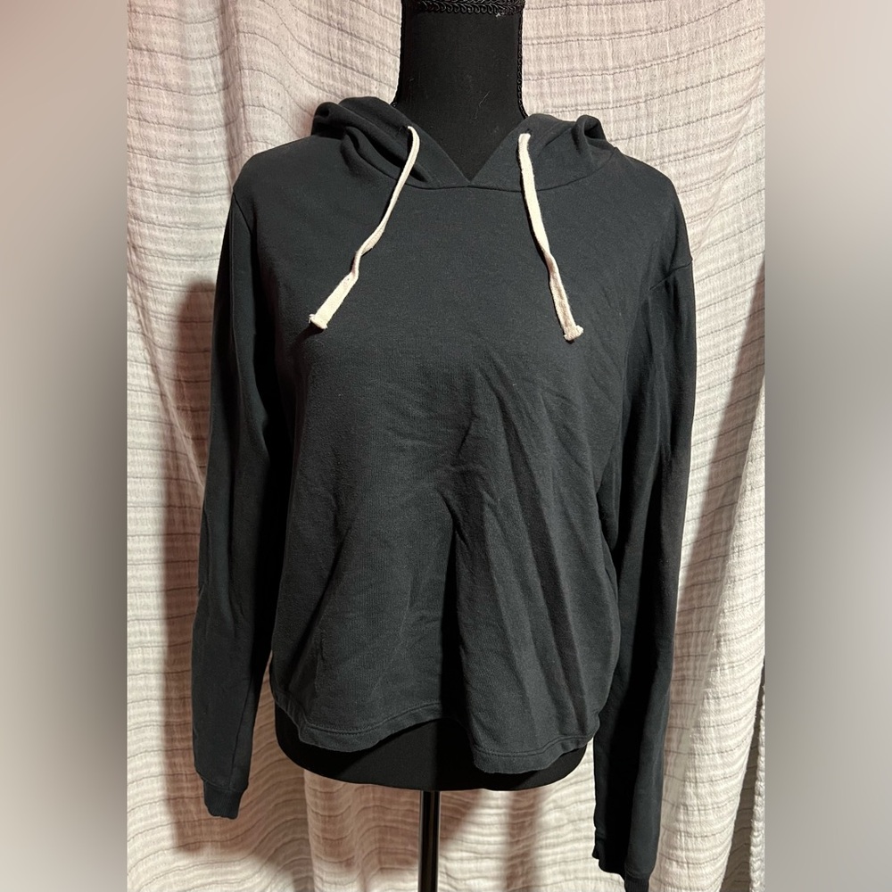 Alternative Black Cropped Hoodie